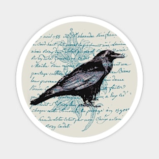 Vintage Raven design Magnet